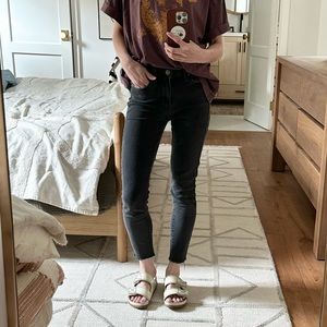 Paige Denim Hoxton Ankle Jeans in Faded Black